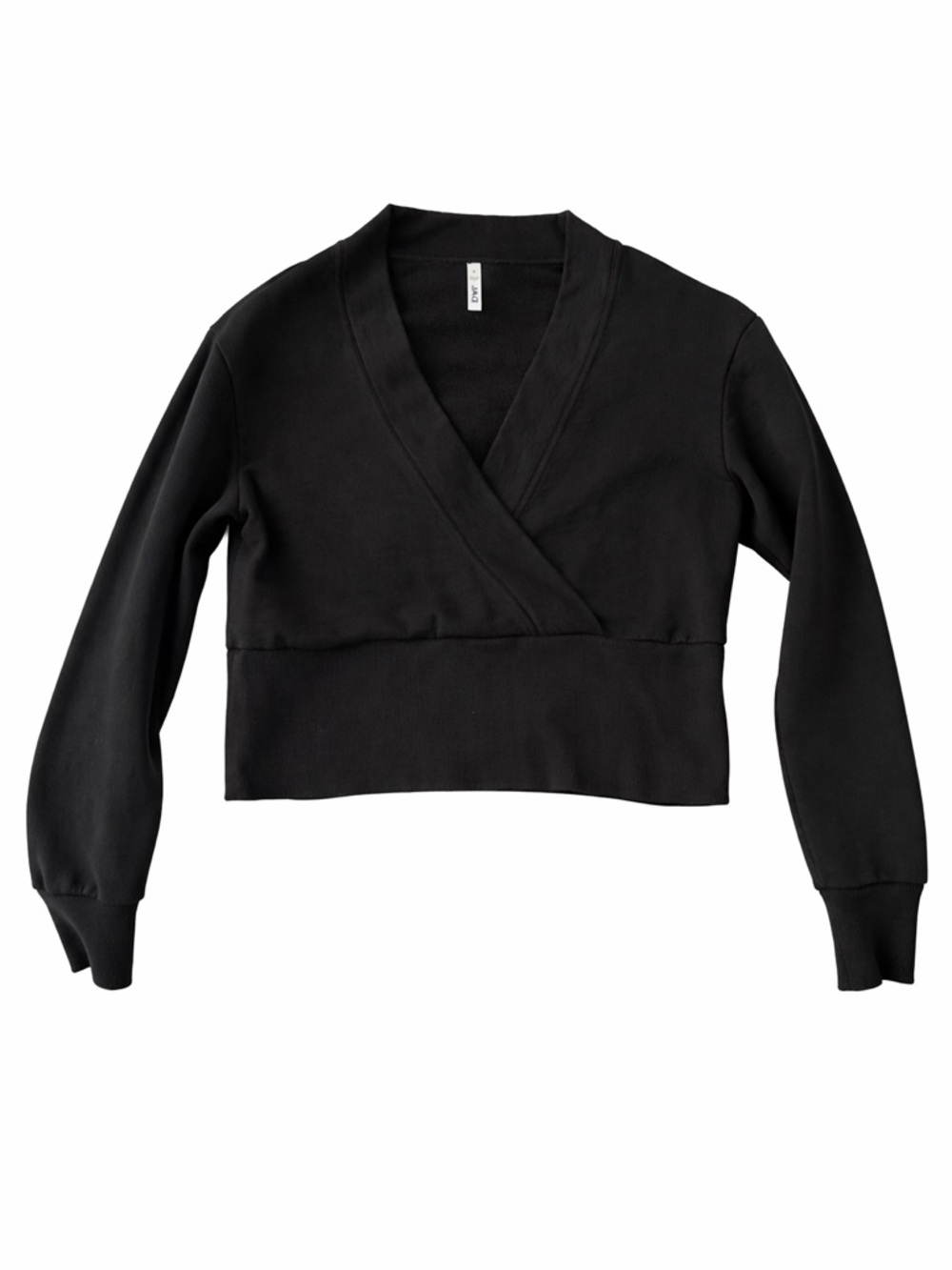 JAG Brand cropped v wrap sweatshirt